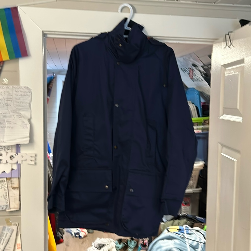Mens navy British hunting coat